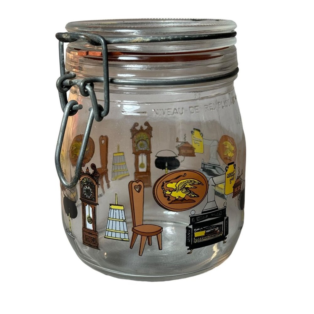 Vintage France ARC Niveau De Remplissage Americana Canister